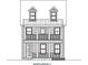 Exterior elevation featuring multiple balconies and windows on a multi-story home at 124 Cantona Dr, Summerville, SC 29483