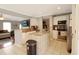 Kitchen featuring white cabinets, an island, and stainless steel appliances at 136 Blue Jasmine Ln, Summerville, SC 29483