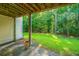 Open back patio showcasing the home's expansive, lush green backyard at 136 Fair Sailing Rd, Mount Pleasant, SC 29466
