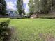 Spacious backyard with well-maintained lawn and a wooden storage shed at 14 Ashland Dr, Charleston, SC 29407