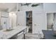 Bright kitchen area with table and access to other rooms at 16 Oakwood Ln, Edisto Island, SC 29438