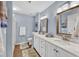 Stylish bathroom featuring double sinks, granite countertops, and modern fixtures at 2011 N Highway 17 # 1900G, Mount Pleasant, SC 29466