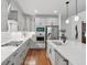 Elegant kitchen with sleek countertops, stainless steel appliances, and lots of storage at 233 Camber Rd, Huger, SC 29450