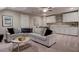Finished basement with a comfortable seating area and a kitchenette, perfect for entertaining at 265 Huguenot Trl, Huger, SC 29450