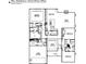 Detailed first floor plan showcasing the layout of the home, including the primary bedroom and kitchen at 265 Huguenot Trl, Huger, SC 29450