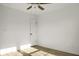 Clean bedroom with wood-look flooring, a ceiling fan, and neutral walls providing a blank canvas at 3013 Argyll Dr, Summerville, SC 29483