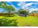 Well-maintained backyard showcasing a spacious lawn and screened patio for outdoor enjoyment at 309 Hathaway Dr, Goose Creek, SC 29445