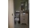 This bathroom offers a modern vanity, toilet and decorative mirror creating a functional space at 3646 Hilton Dr, Johns Island, SC 29455