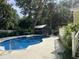 Inviting backyard pool with lush greenery, perfect for relaxation and outdoor enjoyment at 3646 Hilton Dr, Johns Island, SC 29455