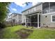 Backyard with new lawn and screened in porch at 4117 Rigsby Ln, Charleston, SC 29414