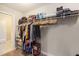 Organized walk-in closet featuring shelving and hanging storage for clothes and accessories at 4117 Rigsby Ln, Charleston, SC 29414