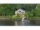 Stunning waterfront home featuring a private dock and lush surrounding landscape at 4940 Lambs Rd, North Charleston, SC 29418