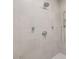 Modern shower with large format tile and rainfall shower head and handheld at 4940 Lambs Rd, North Charleston, SC 29418