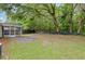 Enjoy the spacious backyard with a patio area, perfect for outdoor gatherings at 5024 Blair Rd, Summerville, SC 29483