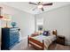 A cozy bedroom with a twin bed and dresser and a ceiling fan at 525 Yellow Tower Ter, Charleston, SC 29412