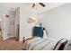 Nautical-themed bedroom with gray walls, carpet floor, and blue painted dresser at 525 Yellow Tower Ter, Charleston, SC 29412