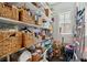 Walk-in pantry with ample shelving, providing generous storage for kitchen essentials at 525 Yellow Tower Ter, Charleston, SC 29412
