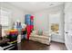 Storage room featuring hardwood floors, neutral paint, natural light, and storage containers at 525 Yellow Tower Ter, Charleston, SC 29412