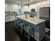 Spacious kitchen with a large island, stainless steel appliances, and modern fixtures at 5681 Captain Kidd Rd, Hollywood, SC 29449