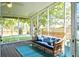 Relaxing screened-in porch with comfortable seating and a view of the backyard at 6159 Fieldstone Cir, Charleston, SC 29414