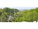 Aerial view showing the tree coverage, neighborhood, and ocean proximity at 932 Middle St, Sullivans Island, SC 29482