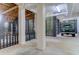 Unique basement featuring rustic details, secure closures and ample parking for vintage vehicle at 932 Middle St, Sullivans Island, SC 29482
