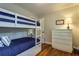Cozy bedroom featuring bunk beds and hardwood floors at 104 Jackson Rd, Ladson, SC 29456