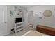 Bedroom with an open closet, a cozy rug, and stylish decorations for a welcoming and comfortable atmosphere at 108 Rusting Link Rd, Summerville, SC 29483