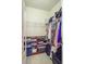 Walk-in closet with ample shelving and hanging space for organized storage solutions at 1111 Basildon Rd, Mount Pleasant, SC 29466
