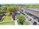 Aerial view showcases downtown with its well-manicured green spaces, quaint shops, and convenient parking at 1130 Plantation Overlook Dr, Moncks Corner, SC 29461