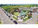 Aerial view showcases Summerville's downtown square, highlighting its park, streetscape and surrounding businesses at 1130 Plantation Overlook Dr, Moncks Corner, SC 29461