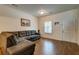 Cozy living room with a comfortable sectional sofa and wood floors at 143 Dorothy Dr, Charleston, SC 29414