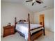 Spacious bedroom with vaulted ceilings and a traditional four-poster bed at 143 Dorothy Dr, Charleston, SC 29414