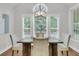 Bright dining room featuring hardwood floors, large windows, and a modern light fixture at 1436 Lagoon Park Cir, Mount Pleasant, SC 29466