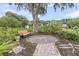 This peaceful garden features a quaint bench and artistic pathway, offering a quiet place for reflection at 1436 Lagoon Park Cir, Mount Pleasant, SC 29466