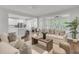 Spacious living room with modern furnishings, hardwood floors, and an abundance of natural light at 1436 Lagoon Park Cir, Mount Pleasant, SC 29466