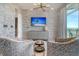 Comfortable living room with a view and designer furniture at 149 Cooper River Dr, Mount Pleasant, SC 29464