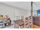Functional dining area with a wooden table, chairs, and convenient access to the kitchen at 208 Janice St, Goose Creek, SC 29445