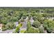 Scenic aerial view of a residential neighborhood surrounded by lush greenery and mature trees at 2773 Forest Dew Ct, Charleston, SC 29414
