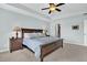 Cozy main bedroom with soft blue walls and a tray ceiling and walk-in closet at 292 Calm Water Way, Summerville, SC 29486