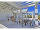 Inviting outdoor patio with comfortable seating arrangements, perfect for relaxation and social gatherings at 292 Calm Water Way, Summerville, SC 29486