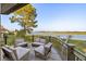 Outdoor balcony with comfortable seating overlooking scenic waterfront views at 3121 Marshgate Dr, Seabrook Island, SC 29455