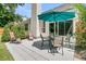Covered outdoor patio with seating, perfect for relaxing and enjoying the surrounding landscape at 3257 Heathland Way, Mount Pleasant, SC 29466