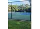 Community tennis courts surrounded by a black chain link fence and lush trees at 3257 Heathland Way, Mount Pleasant, SC 29466