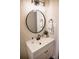 Bathroom with white vanity, modern mirror and fixtures, and stylish decor at 3480 Johan Blvd, Johns Island, SC 29455