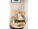 Stylishly decorated side table with a decorative vase, candle, and remote control at 3480 Johan Blvd, Johns Island, SC 29455