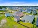 Aerial community view featuring modern homes with manicured lawns and planned street layouts under a bright sky at 357 Parish Farms Dr, Summerville, SC 29486