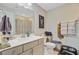 Well-lit bathroom featuring a vanity with gray cabinets and a clean, modern design at 357 Parish Farms Dr, Summerville, SC 29486