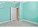 Bedroom with an open door, light-blue walls and carpet flooring at 357 Parish Farms Dr, Summerville, SC 29486