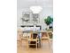 Dining area featuring modern furnishings, stylish light fixture, and decor at 43 Heathwood Dr, Charleston, SC 29407